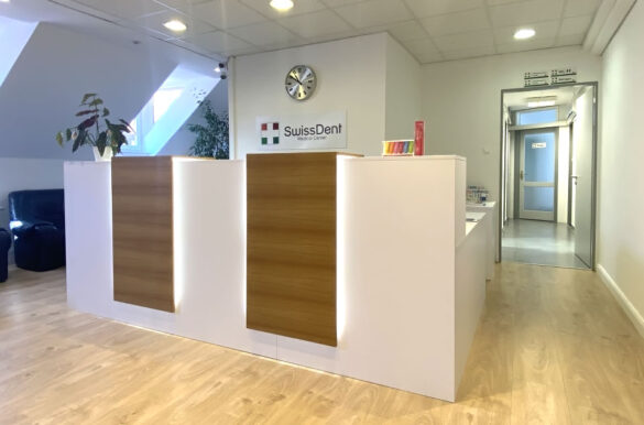 A SwissDent soproni rendelőjének várója